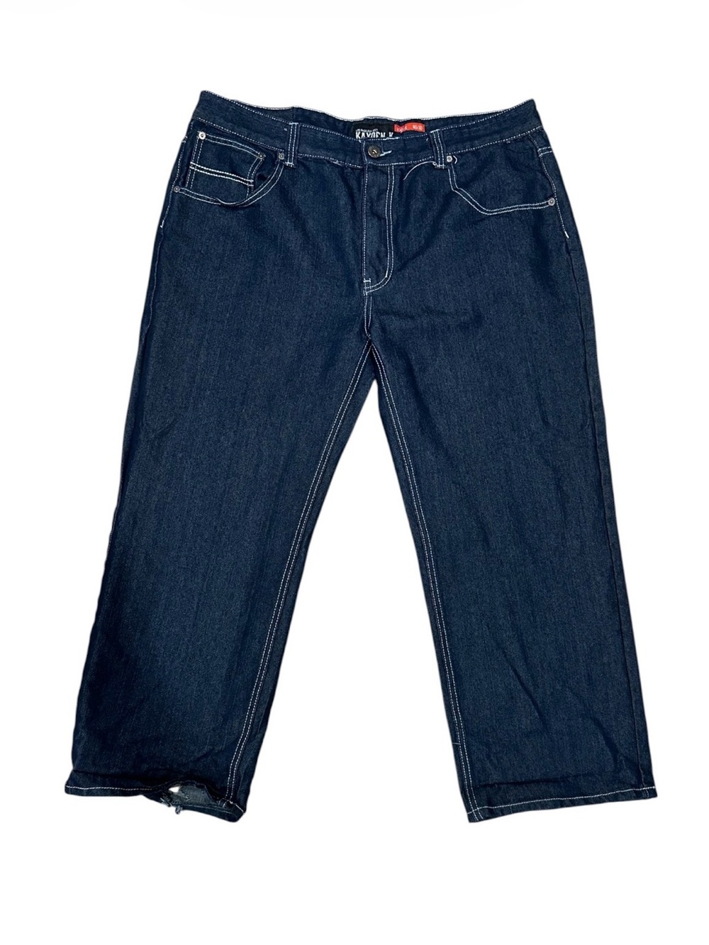 Kayden k Men's Straight Leg Dark Blue Jeans - Classic Denim